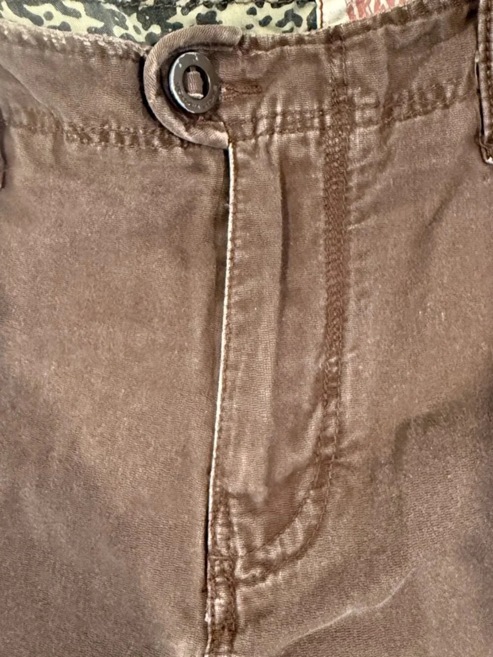 Volcom Stone Scout Y2K Retro Men’s Cargo Shorts Brown Size 34